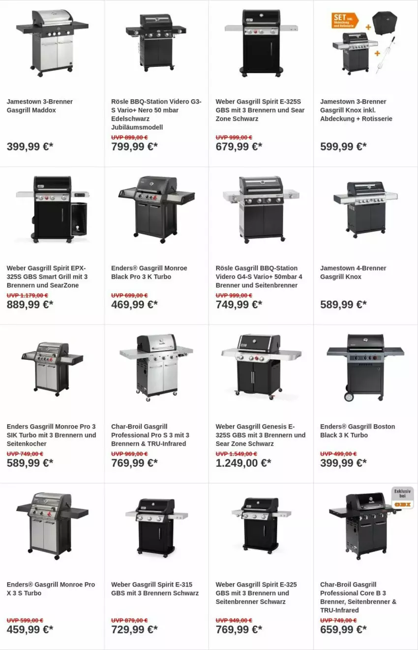 Aktueller Prospekt Obi - Prospekte - von 05.12 bis 13.12.2023 - strona 11 - produkty: char-broil, dell, enders, gasgrill, grill, Jubiläums, Kocher, lack, Mode, nero, rösle, Ti, weber