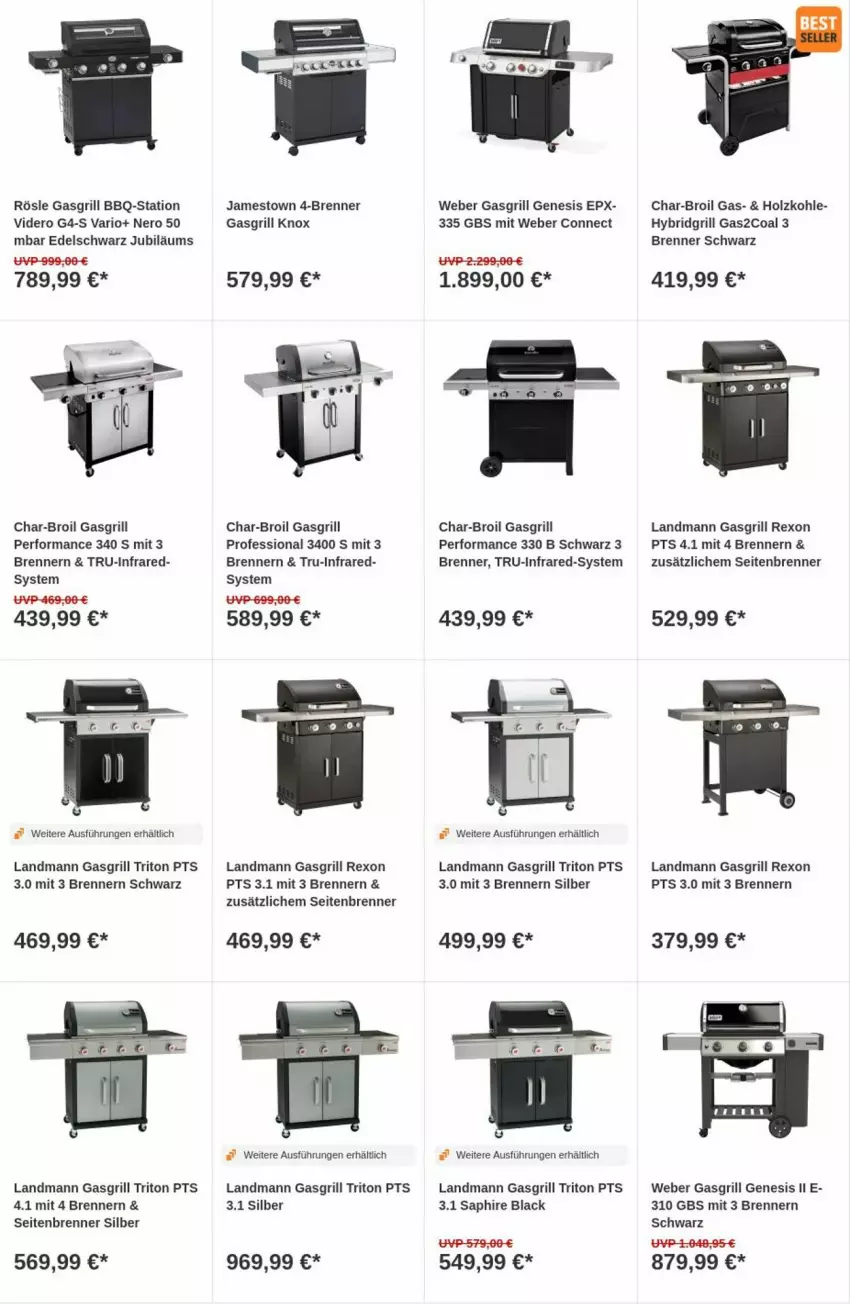 Aktueller Prospekt Obi - Prospekte - von 05.12 bis 13.12.2023 - strona 13 - produkty: char-broil, gasgrill, grill, Holz, holzkohle, Jubiläums, lack, nero, rösle, Ti, weber