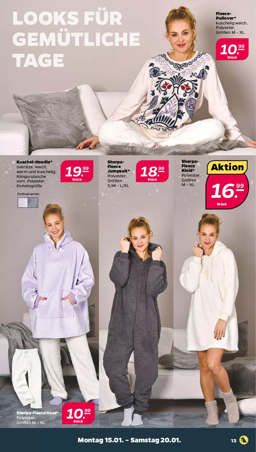 Aktueller Prospekt Netto - Woche 3 - von 15.01 bis 20.01.2024 - strona 13 - produkty: hose, jumpsuit, kleid, Pullover, Ria, Tasche, Ti