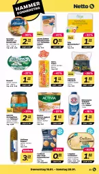 Gazetka promocyjna Netto - Woche 3 - Gazetka - ważna od 20.01 do 20.01.2024 - strona 23 - produkty: activia, activia joghurt, bärenmarke, bavaria blu, bergader, braten, brot, brötchen, butter, cremissimo, danone, danone activia, filet, filets, hering, Herings, heringsfilets, joghur, joghurt, Kaiser, kakao, kasseler, langnese, langnese cremissimo, markenbutter, milch, Ria, ring, schwein, schweine, schweinebraten, sim, suppe, suppen, Ti, toast, vollmilch, wein, weine