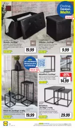 Gazetka promocyjna Lidl - Aktionsprospekt - Gazetka - ważna od 28.05 do 28.05.2022 - strona 14 - produkty: ACC, accessoires, beistelltisch, eis, hocker, möbel, ndk, nivea, Schal, Schale, Sitzauflage, Sitztruhe, Ti, tisch