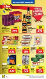 Gazetka promocyjna Lidl - Aktionsprospekt - Gazetka - ważna od 28.05 do 28.05.2022 - strona 36 - produkty: activia, bourbon, bourbon whiskey, butter, cola, coppenrath, danone, danone activia, eis, fisch, fleisch, fleischsalat, jim beam, lachs, lysell, Mezzo Mix, ndk, preisvorteil, rama, Räucherlachs, reis, rwe, salat, salz, Schal, Schale, sprite, Strudel, Ti, whiskey