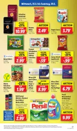 Gazetka promocyjna Lidl - Aktionsprospekt - Gazetka - ważna od 28.05 do 28.05.2022 - strona 37 - produkty: alesto, brut, cocos, duplo, eis, Elektro, elle, ente, fisch, funny-frisch, Goldfischli, hanuta, HP, Laufen, Mottenfalle, nachtpflege, nivea, persil, persil waschmittel, Q10, Rauch, rum, rwe, schogetten, studentenfutter, teller, Ti, vita, waschmittel