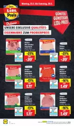 Gazetka promocyjna Lidl - Aktionsprospekt - Gazetka - ważna od 28.05 do 28.05.2022 - strona 4 - produkty: bier, bierschinken, Brühwurst, dulano, eis, hinterschinken, lyoner, ndk, reis, Rohwurst, Schal, Schale, schinken, Ti, wurst, Yo