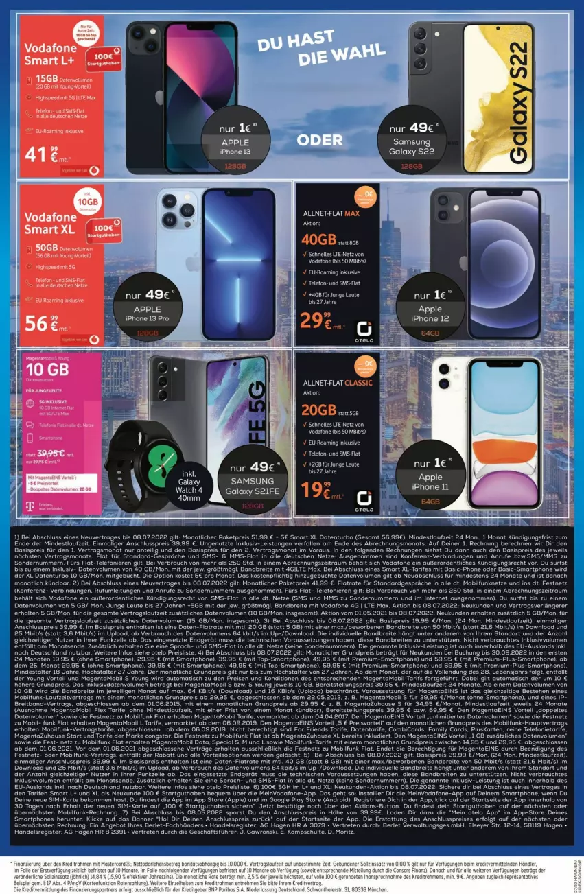 Aktueller Prospekt Euronics - Prospekte - von 06.07 bis 13.07.2022 - strona 6 - produkty: angebot, Apple, apple iphone, Brei, buch, eier, eis, elle, ente, erde, iphone, iphone 11, IPhone 13, LG, preisvorteil, Rauch, reis, Samsung, smartphone, smartphones, spee, Surf, tee, telefon, Ti, vodafone, Yo, ZTE