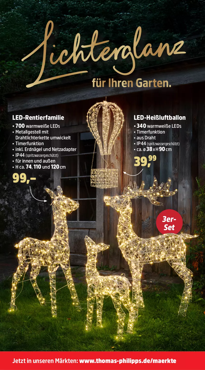 Aktueller Prospekt Thomas Philipps - von 10.11 bis 15.11.2025 - strona 5 - produkty: adapter, ball, Draht, Garten, Kette, leds, LG, lichterkette, Luftballon, Ti, timer, wasser, WICK