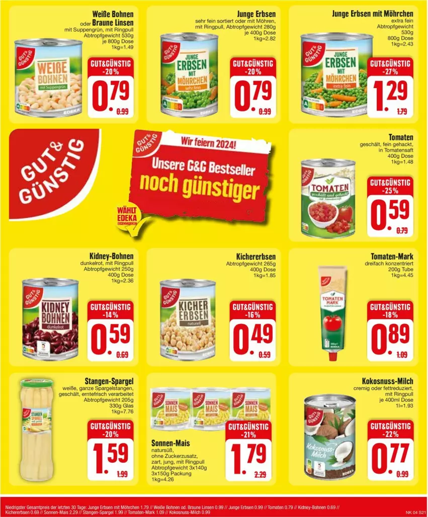 Aktueller Prospekt Edeka - Prospekte - von 22.01 bis 27.01.2024 - strona 23 - produkty: braun, möhren, ring, suppe, suppen, Ti