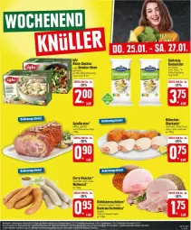 Gazetka promocyjna Edeka - Prospekte - Gazetka - ważna od 27.01 do 27.01.2024 - strona 27 - produkty: Backrauchschinken, braten, curry, emmentaler, goldsteig, iglo, kernschinken, knacker, Kürbis, mac, natur, Pollo Fino, Rauch, saft, schinken, schwein, schweine, Ti, wein, weine, wurst