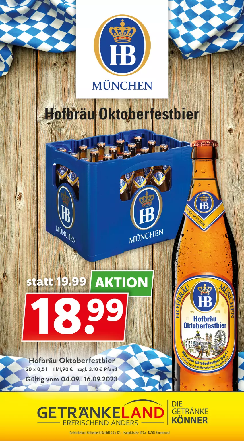 Aktueller Prospekt Getraenkeland - von 04.09 bis 16.09.2023 - strona 9 - produkty: bier, Elan, getränk, getränke, Ti