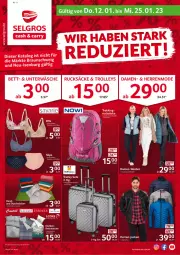 Gazetka promocyjna Selgros - Reduziert - Gazetka - ważna od 25.01 do 25.01.2023 - strona 1 - produkty: bett, braun, dell, eis, elle, lack, Lacke, LG, Mode, reis, tee, Ti, Weste
