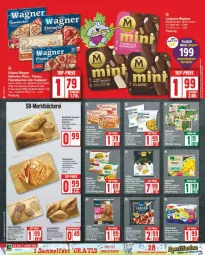 Gazetka promocyjna Edeka - Prospekte - Gazetka - ważna od 27.07 do 27.07.2024 - strona 6 - produkty: baguette, gin, langnese, magnum, Ofen, original wagner, pizza, rustipani, salami, steinofen, Tasche, tee, Ti, wagner, zwiebel