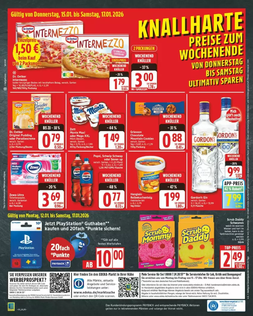 Aktueller Prospekt Edeka - Prospekte - von 12.01 bis 17.01.2026 - strona 20 - produkty: arla, cola, cookie, cookies, creme, Dr. Oetker, eis, elle, ente, kuchen, lays, PlayStation, tee, Ti