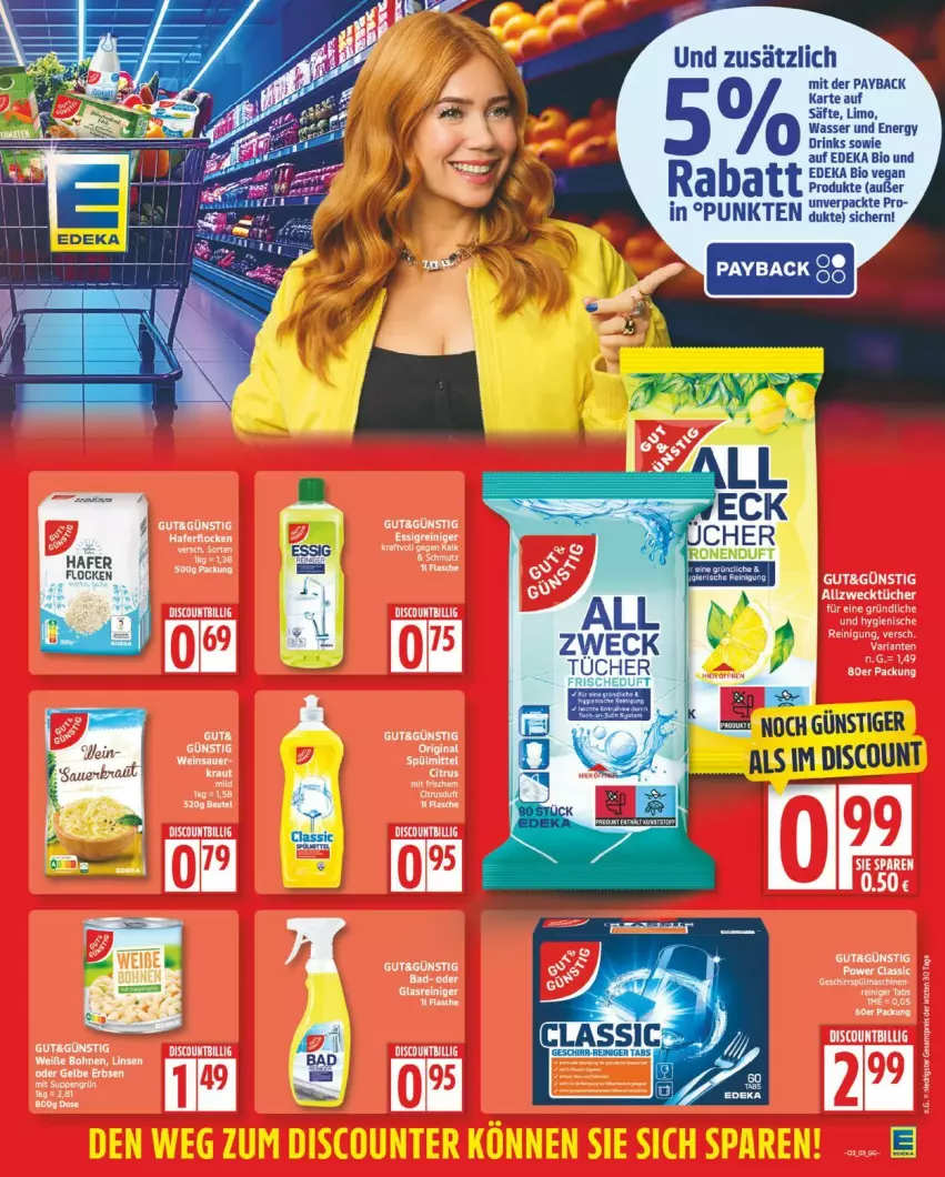 Aktueller Prospekt Edeka - Prospekte - von 12.01 bis 17.01.2026 - strona 3 - produkty: Bad, bio, deka, discount, drink, drinks, edeka bio, energy drink, säfte, Ti, wasser