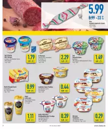 Gazetka promocyjna Diska - Prospekte - Gazetka - ważna od 21.05 do 21.05.2022 - strona 7 - produkty: basilikum, Becher, camembert, ehrmann, eis, emmi, gin, Grießpudding, kakao, landliebe, latte, Le Rustique, milch, Müller, nesquik, porridge, pudding, reis, rel, sahne, salami, sauce, snack, Ti, Ungarische Salami