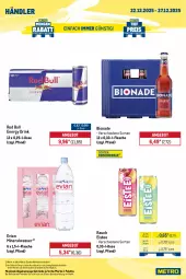 Gazetka promocyjna Metro - Wochen-Angebote Händler - Gazetka - ważna od 27.12 do 27.12.2025 - strona 3 - produkty: Alwa, angebot, beutel, bio, bionade, chips, drink, eis, eistee, energy drink, flasche, getränk, getränke, lays, mars, Metro, metro gastro, milka, mineralwasser, Palette, pringles, Rauch, red bull, reis, ring, schoko, schokolade, snickers, tafelschokolade, tee, Ti, tiefpreis, twix, wasser