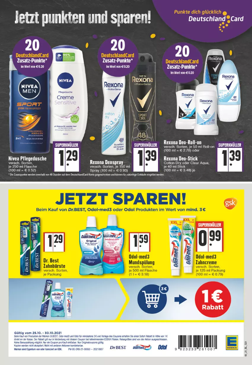 Aktueller Prospekt Edeka - Angebote der Woche - von 25.10 bis 30.10.2021 - strona 21