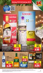 Gazetka promocyjna Lidl - Aktionsprospekt - Gazetka - ważna od 16.12 do 16.12.2023 - strona 25 - produkty: aktionspreis, angebot, Cap, captain morgan, cola, coupon, dry gin, eis, elle, Germ, geschenkset, gin, Gorbatschow, gordon, Gordon’s, irish whiskey, jägermeister, Meister, reis, Shotglas, teller, Ti, tonic, tonic water, tullamore, tullamore dew, whiskey, wodka, ZTE