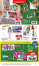 Gazetka promocyjna Lidl - Aktionsprospekt - Gazetka - ważna od 16.12 do 16.12.2023 - strona 39 - produkty: Barbie, batterie, batterien, coupon, eis, Fahrrad, Hot Wheels, Plüsch, Puppe, reis, Ria, Roller, Ti, weck, ZTE