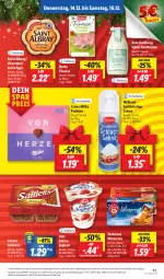 Gazetka promocyjna Lidl - Aktionsprospekt - Gazetka - ważna od 16.12 do 16.12.2023 - strona 57 - produkty: aktionspreis, albray, angebot, Bona, chavroux, coupon, eis, elle, finesse, herta, herta finesse, joghur, joghurt, lorenz, Milbona, milka, reis, sahne, Saint Agur, saint albray, salat, saltletts, Sylter, tee, teekanne, teller, Ti, zott, ZTE, Zum Dorfkrug