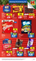 Gazetka promocyjna Lidl - Aktionsprospekt - Gazetka - ważna od 16.12 do 16.12.2023 - strona 59 - produkty: aktionspreis, alkohol, angebot, bruno banani, coupon, eau de toilette, eis, elle, ferrero, frucht, fruchtgummi, malteser, nestlé, nuss, obst, reis, rum, teller, Ti, trolli, trolli fruchtgummi, ZTE