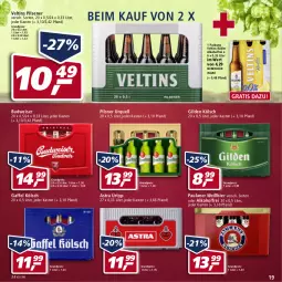 Gazetka promocyjna Real - Real Handzettel - Gazetka - ważna od 12.03 do 12.03.2022 - strona 19 - produkty: alkohol, Astra, bier, budweiser, eis, Paula, paulaner, pils, pilsener, pilsner, pilsner urquell, radler, reis, Ti, urtyp, veltins, veltins pilsener