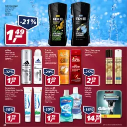 Gazetka promocyjna Real - Real Handzettel - Gazetka - ważna od 12.03 do 12.03.2022 - strona 24 - produkty: Adidas, axe, axe duschgel, creme, deo, duschgel, eis, elnett, flasche, fructis, gillette, haarspray, mac, mach3, mundspülung, Odol, reis, sensodyne, shampoo, shampoo oder spülung, spülung, Ti, zahncreme