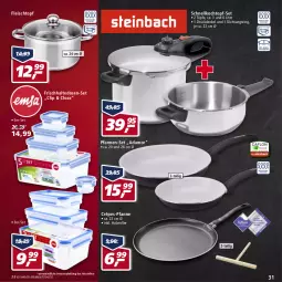 Gazetka promocyjna Real - Real Handzettel - Gazetka - ważna od 12.03 do 12.03.2022 - strona 31 - produkty: decke, Deckel, eis, elle, fleisch, Fleischtopf, frischhaltedosen, Holz, Kochtopf, pfanne, pfannen, pfannen-set, reis, ring, Roller, Schnellkochtopf, teller, topf, topf-set