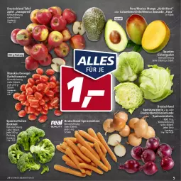 Gazetka promocyjna Real - Real Handzettel - Gazetka - ważna od 12.03 do 12.03.2022 - strona 5 - produkty: avocado, brokkoli, datteltomaten, eis, eisbergsalat, jonagored, mango, möhren, reis, salat, Schal, Schale, speisemöhren, Speisezwiebeln, tafeläpfel, Ti, tomate, tomaten, zwiebel, zwiebeln