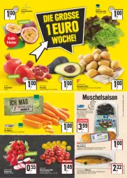 Gazetka promocyjna E Center - Angebote der Woche - Gazetka - ważna od 15.01 do 15.01.2022 - strona 3 - produkty: avocado, avocados, ball, beutel, bio, Cap, eis, elle, früchte, grana, Granatäpfel, kartoffel, kartoffeln, LG, Makrele, möhren, Muscheln, nuss, radieschen, Rana, rel, salat, Schal, Schale, schlauch, speisekartoffeln, Ti