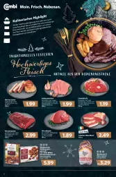 Gazetka promocyjna Combi - Prospekte - Gazetka - ważna od 24.12 do 24.12.2021 - strona 2 - produkty: beef, braten, eier, eis, Elan, ente, gin, gulasch, Hirschedelgulasch, kalbsschnitzel, lachs, lamm, lammkeule, LG, Meister, nuss, roastbeef, schnitzel, schwein, schweine, Schweinelachs, Ti, tisch, wein, weine, Wild, Wildschwein