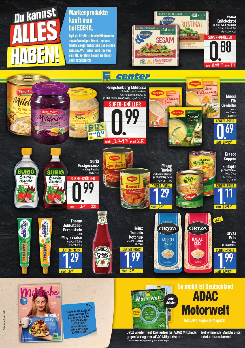 Aktueller Prospekt E Center - Angebote der Woche - von 14.03 bis 19.03.2022 - strona 10 - produkty: elle, küche, suppe, suppen, Ti, wasa