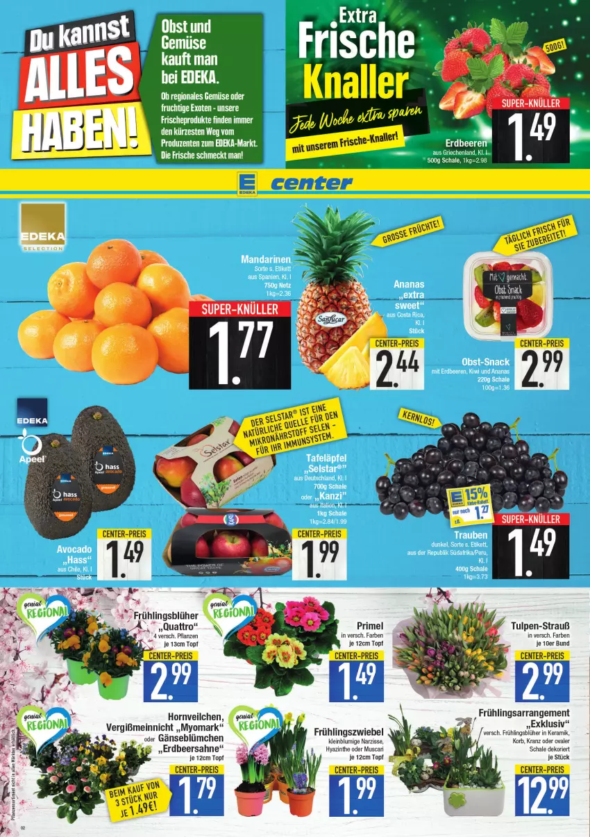 Aktueller Prospekt E Center - Angebote der Woche - von 14.03 bis 19.03.2022 - strona 2 - produkty: elle, ente, frucht, obst, Ti