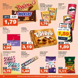 Gazetka promocyjna Real - Gazetka - ważna od 16.09 do 16.09.2023 - strona 14 - produkty: caramel, chips, chipsfrisch, coupon, coupons, eis, funny-frisch, gin, mars, milka, nestlé, payback, popcorn, pringles, reis, riegel, ring, smarties, snickers, storck, Ti, toffifee, ZTE