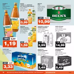 Gazetka promocyjna Real - Gazetka - ważna od 16.09 do 16.09.2023 - strona 16 - produkty: Alwa, amecke, becks, Cap, capri-sun, eis, elle, frucht, fruchtsaft, fruchtsaftgetränk, Früh Kölsch, getränk, Hohes C, mac, mineralwasser, mit frucht, pils, pilsener, reis, rheinfels quelle, saft, säfte, volvic, wasser, ZTE