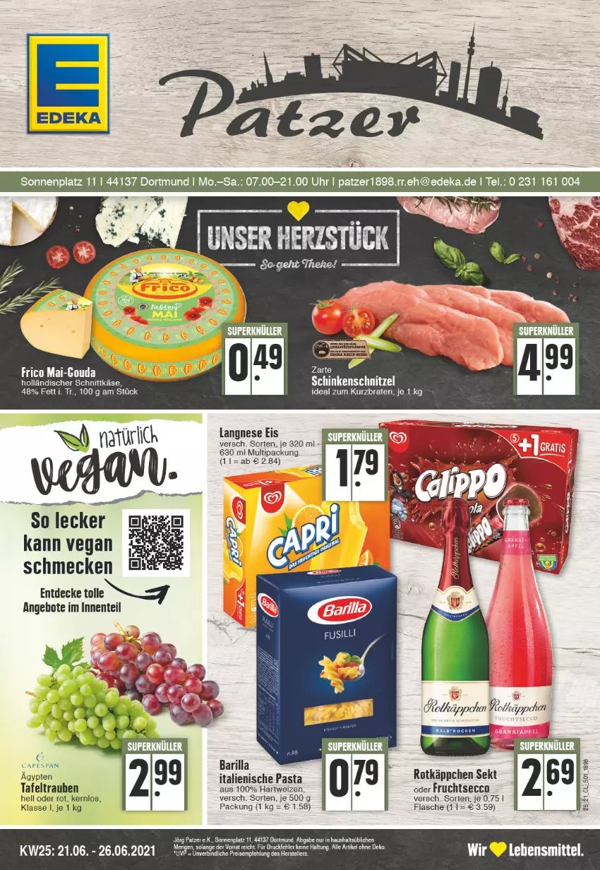 Aktueller Prospekt Edeka - Angebote der Woche - von 21.06 bis 26.06.2021 - strona 1