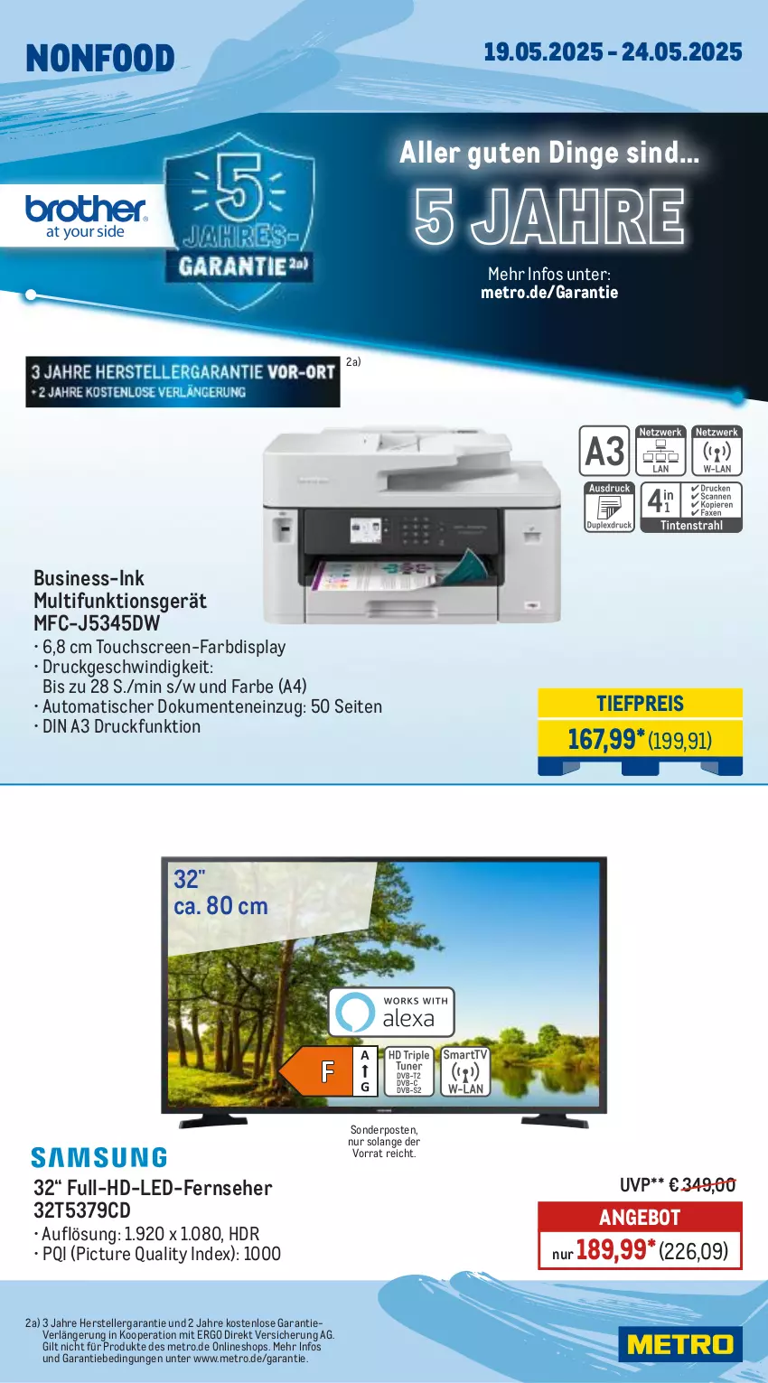 Aktueller Prospekt Metro - Wochen-Angebote - von 19.05 bis 24.05.2025 - strona 22 - produkty: angebot, auto, eis, elle, ente, fernseher, Metro, reis, sonderposten, teller, Ti, tiefpreis, tisch, touchscreen