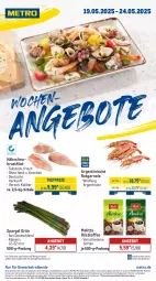 Gazetka promocyjna Metro - Wochen-Angebote - Gazetka - ważna od 24.05 do 24.05.2025 - strona 1 - produkty: abholpreise, angebot, angebote, brustfilet, eis, filet, hähnchenbrust, hähnchenbrustfilet, ilag, kaffee, melitta, Metro, metro gastro, Rauch, reis, röstkaffee, rwe, Schal, Schale, spargel, spargel grün, Ti, tiefpreis, Wild