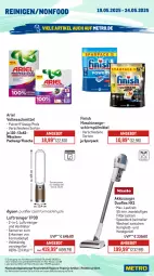 Gazetka promocyjna Metro - Wochen-Angebote - Gazetka - ważna od 24.05 do 24.05.2025 - strona 15 - produkty: akku, angebot, ariel, eis, elle, Finish, flasche, geschirr, geschirrspülmittel, Luftreiniger, Metro, Palette, papier, Pods, reiniger, sonderposten, spee, spülmittel, Ti, ventilator, vollwaschmittel, waschmittel