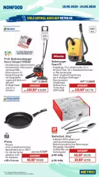 Gazetka promocyjna Metro - Wochen-Angebote - Gazetka - ważna od 24.05 do 24.05.2025 - strona 16 - produkty: angebot, auer, backofen, besteck, besteckset, beutel, bodensauger, bodenstaubsauger, edelstahl, eis, Elan, elle, gabel, herdarten, kaffee, kraft, kuchen, Löffel, messer, Metro, Ofen, pfanne, reis, schlauch, spülmaschinen, staubbeutel, staubsauger, teller, Ti