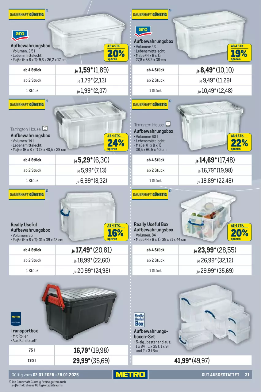 Aktueller Prospekt Metro - Gut ausgestattet - von 02.01 bis 29.01.2025 - strona 31 - produkty: auer, aufbewahrungsbox, eis, lebensmittel, LG, reis, Sport, Ti