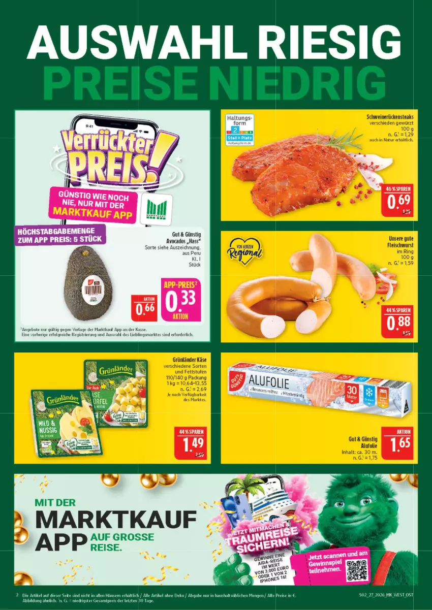 Aktueller Prospekt Marktkauf - Prospekt - von 28.06 bis 04.07.2026 - strona 2 - produkty: angebot, angebote, avocado, avocados, eis, LG, reis, Ti, ZTE