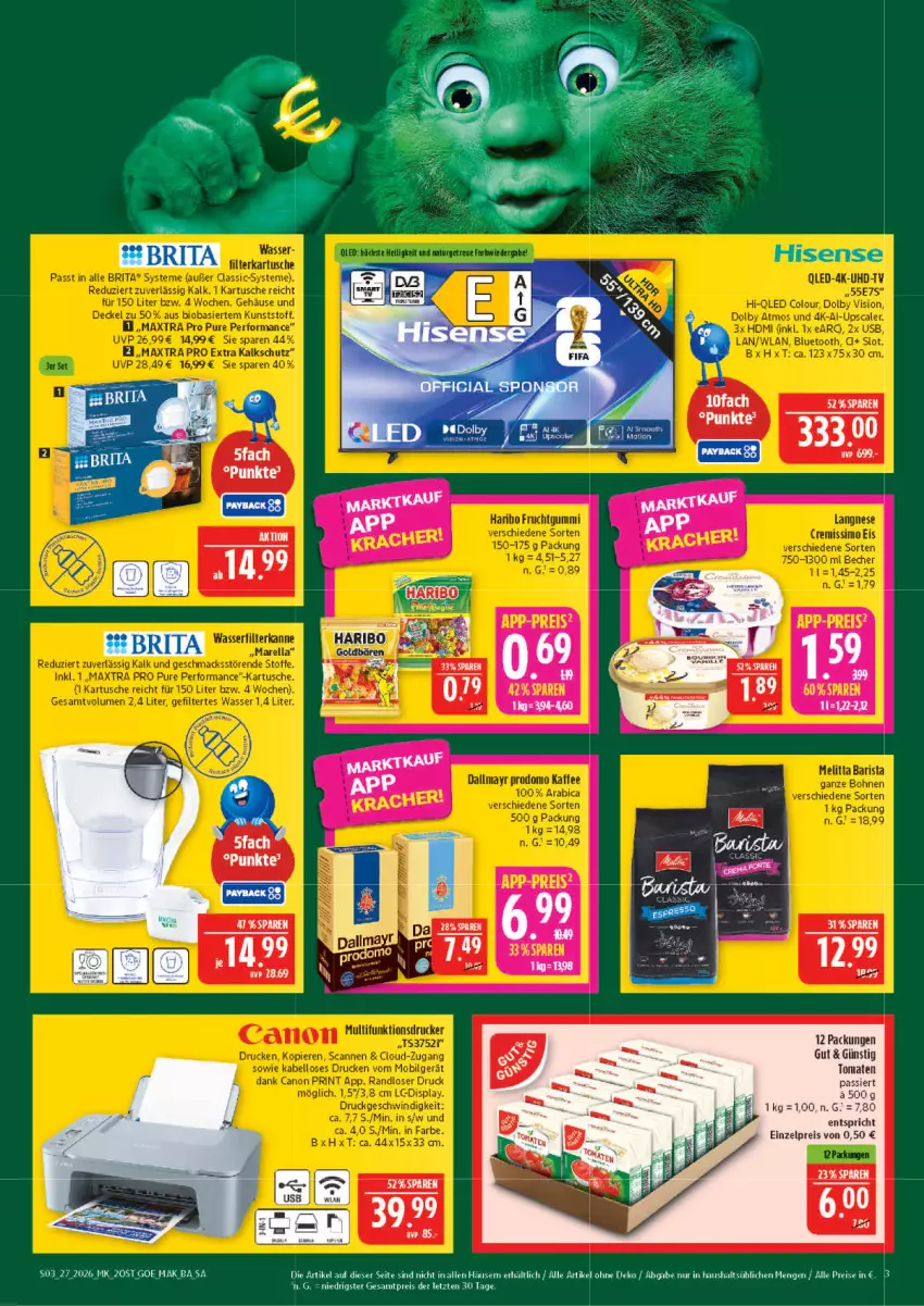 Aktueller Prospekt Marktkauf - Prospekt - von 28.06 bis 04.07.2026 - strona 3 - produkty: ACC, eis, hisense, reis, Ti, tomate, tomaten, Tomaten Passiert, usb, ZTE