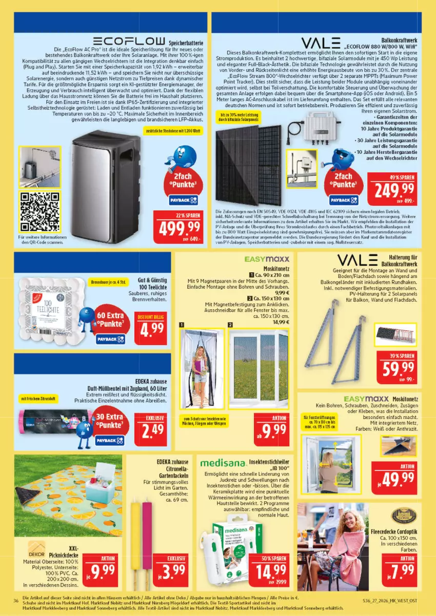 Aktueller Prospekt Marktkauf - Prospekt - von 28.06 bis 04.07.2026 - strona 36 - produkty: akku, auer, batterie, batterien, beutel, Brei, decke, deka, easymaxx, eis, elle, ente, erde, fenster, fleecedecke, Garten, Gartenfackel, Intel, isana, kraft, lack, latte, LG, Liege, mac, medisana, moskitonetz, müllbeutel, picknickdecke, Rauch, reis, rel, Ria, rum, rwe, säge, sana, Schal, schrauben, schuhe, sekt, smartphone, Sport, steckdose, tee, Teelicht, teelichte, teller, Ti, tiefpreis, tisch, usb, ZTE