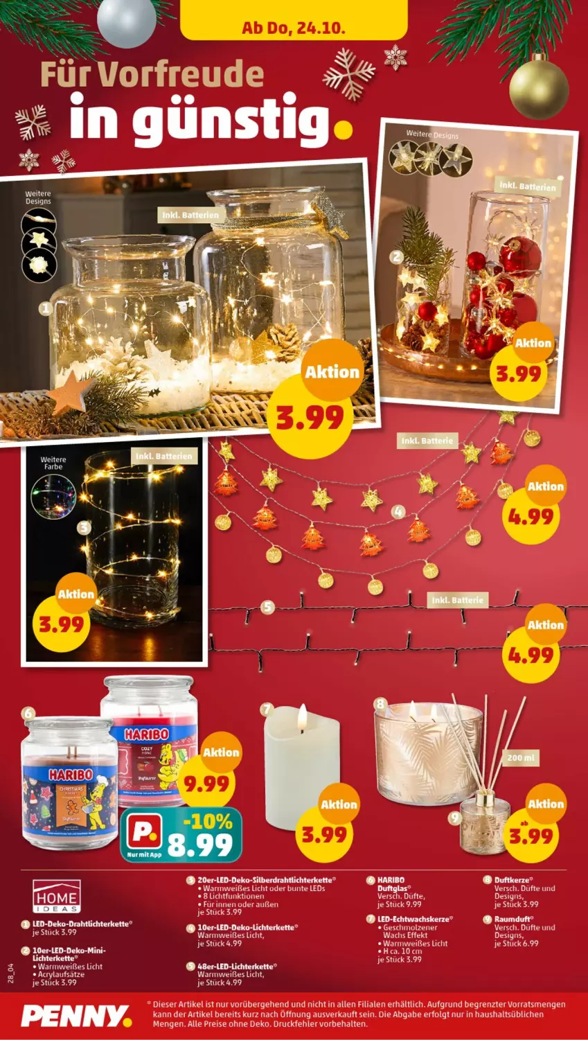 Aktueller Prospekt Penny - Prospekte - von 21.10 bis 26.10.2024 - strona 30 - produkty: Draht, eis, haribo, Kette, leds, LG, lichterkette, Raumduft, reis, Ti, ZTE