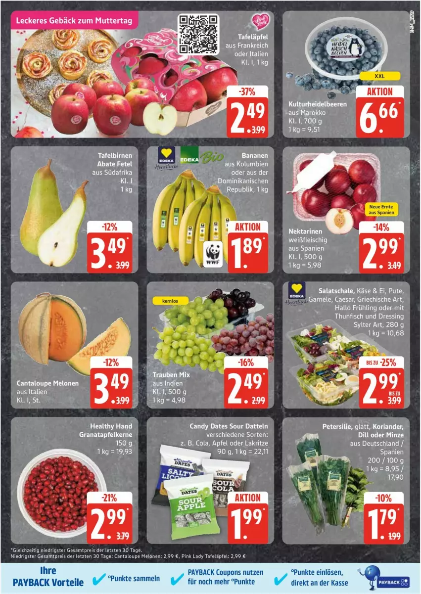 Aktueller Prospekt Edeka - Prospekte - von 05.05 bis 10.05.2025 - strona 5 - produkty: eis, melone, melonen, payback, Pink Lady, reis, tafeläpfel, Ti, ZTE