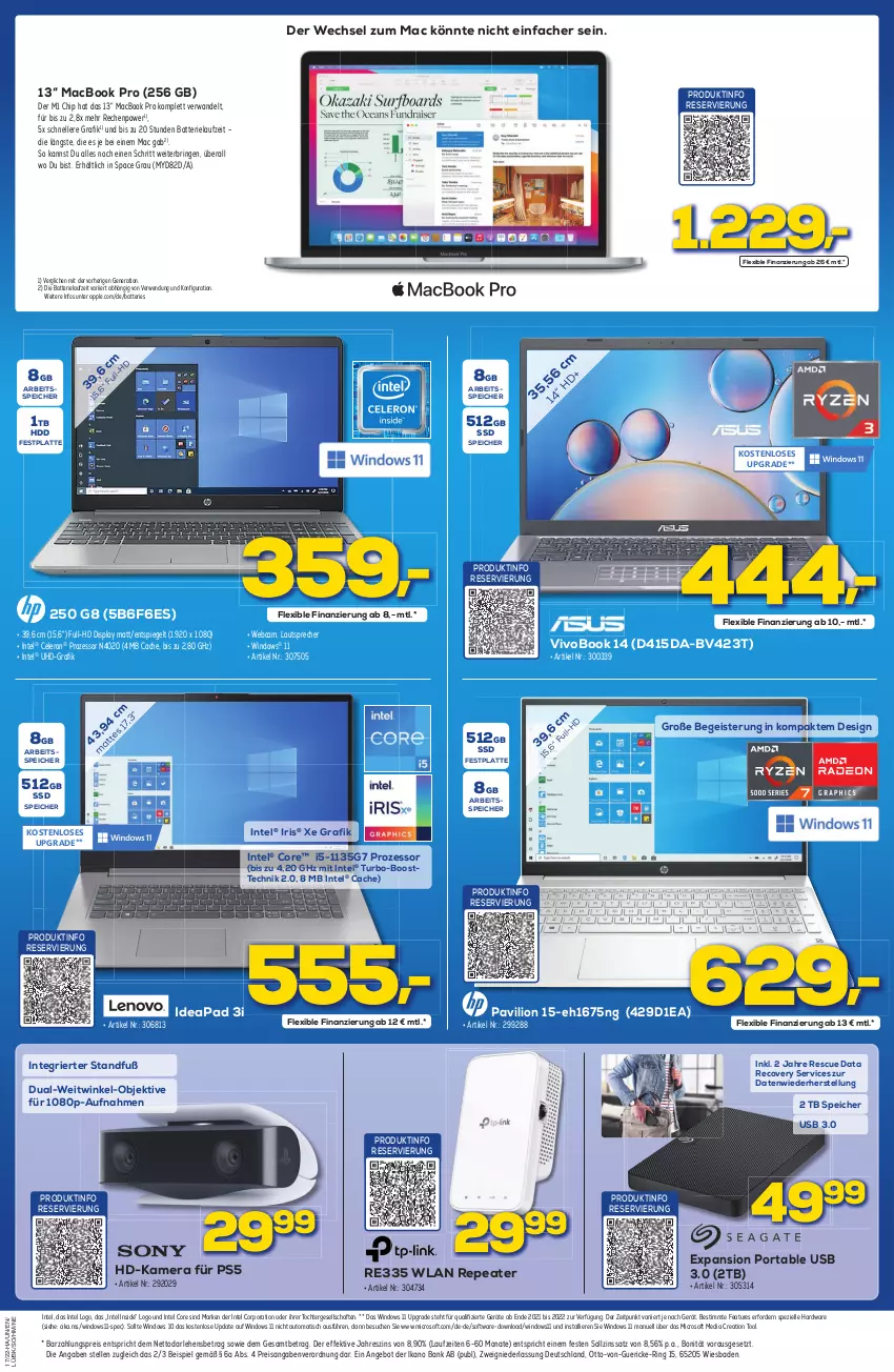 Aktueller Prospekt Berlet - Achtung!  - von 23.04 bis 29.04.2022 - strona 5 - produkty: angebot, Apple, auto, Bad, Bank, batterie, celeron, eis, elle, festplatte, hardware, HDD, Intel, kamera, latte, lautsprecher, lion, mac, macbook, macbook pro, reis, ring, rwe, Software, Spezi, spiegel, ssd, Ti, tisch, uhd, usb, VivoBook