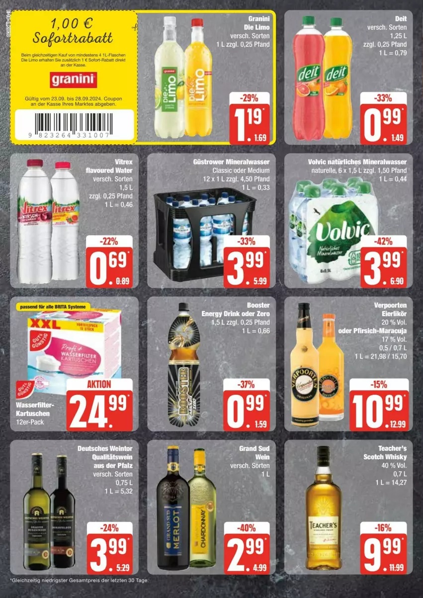 Aktueller Prospekt Edeka - Prospekte - von 21.09 bis 28.09.2024 - strona 18 - produkty: coupon, eis, granini, reis, sofortrabatt, Ti, ZTE