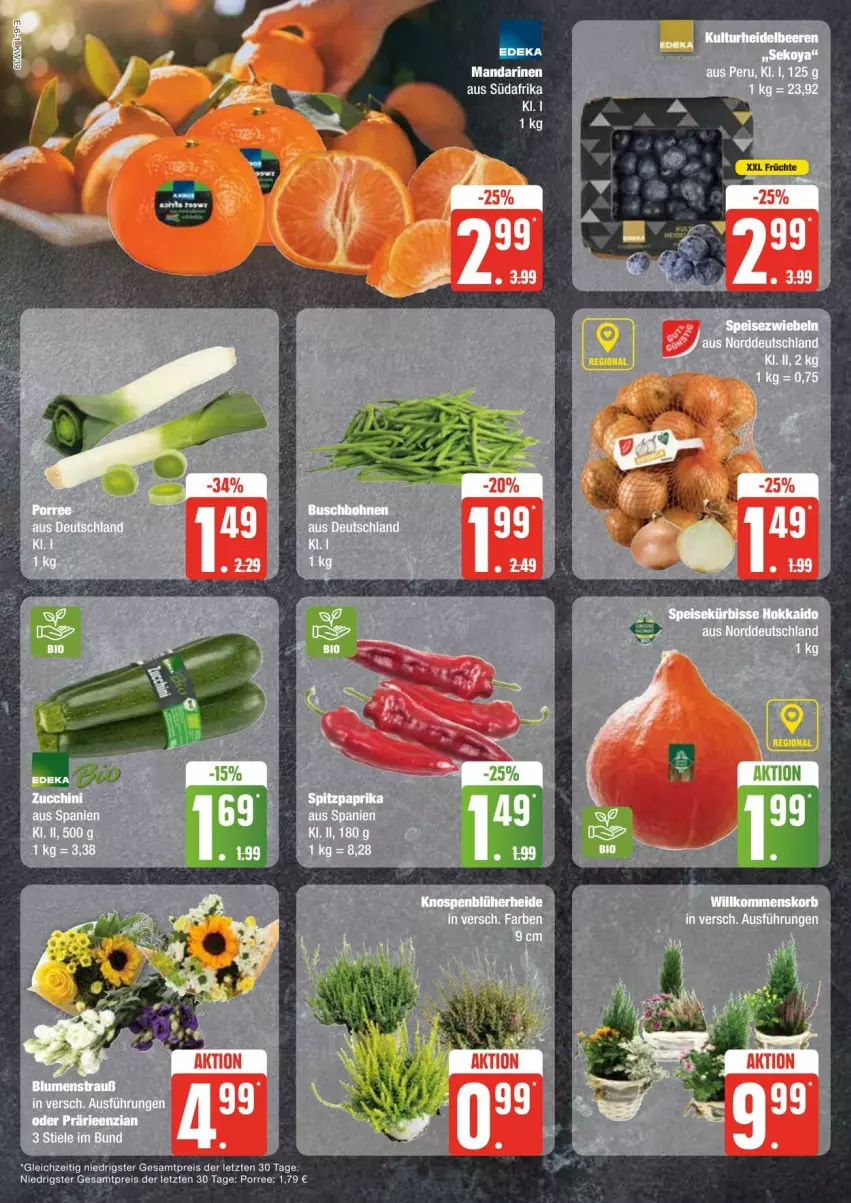 Aktueller Prospekt Edeka - Prospekte - von 21.09 bis 28.09.2024 - strona 6 - produkty: deka, eis, früchte, mandarine, mandarinen, reis, Ti, ZTE