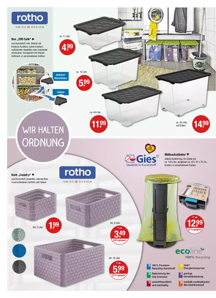 Aktueller Prospekt Vmarkt - V-Markt - von 23.06 bis 29.06.2022 - strona 12 - produkty: Bau, Clin, decke, Deckel, eis, korb, reis, ring, sac, Ti