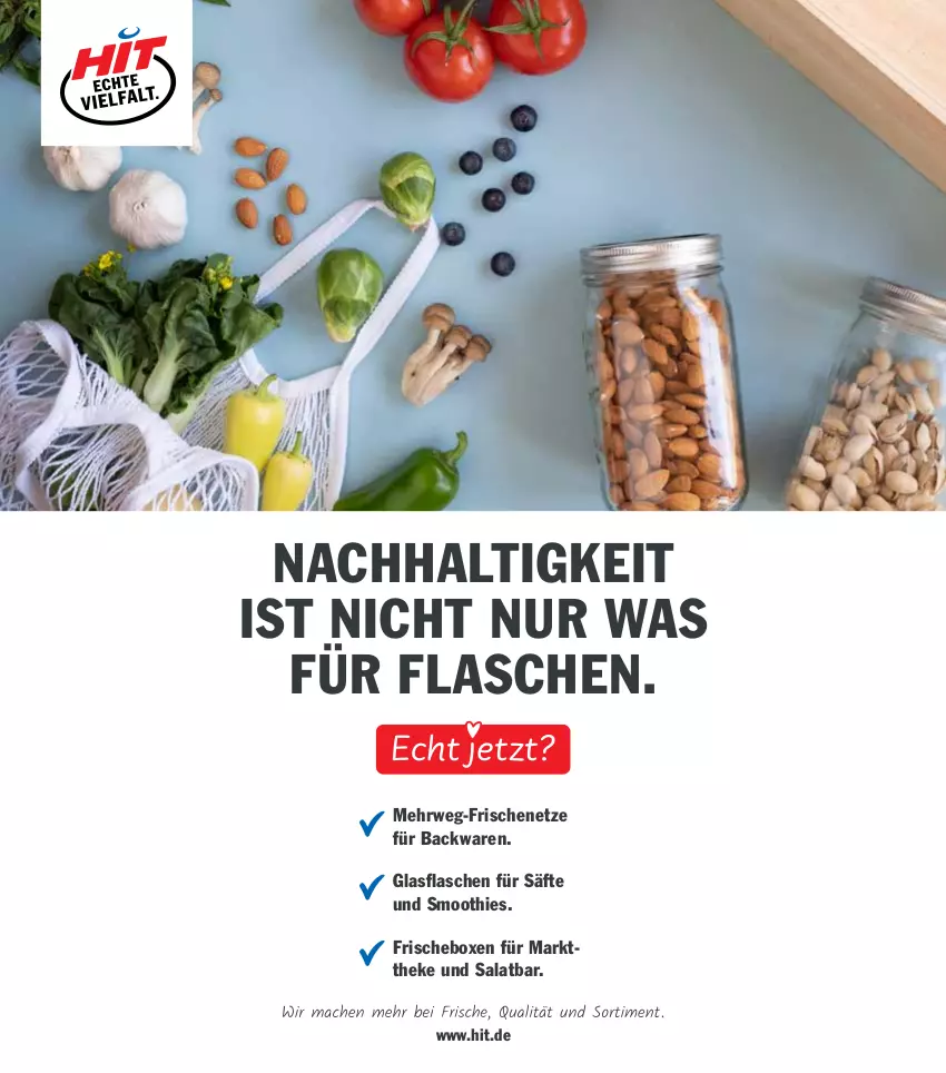 Aktueller Prospekt Hit - Wochenprospekt - von 05.05 bis 10.05.2025 - strona 20 - produkty: backwaren, flasche, glasflasche, rwe, säfte, salat, smoothie, smoothies, Ti